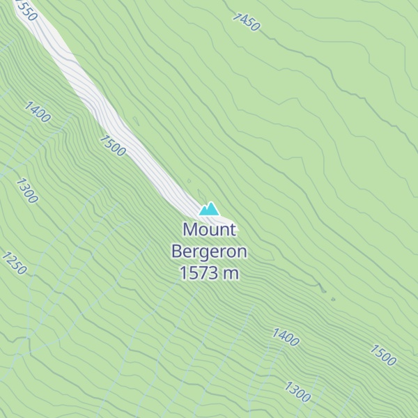 Map of Mount Bergeron
