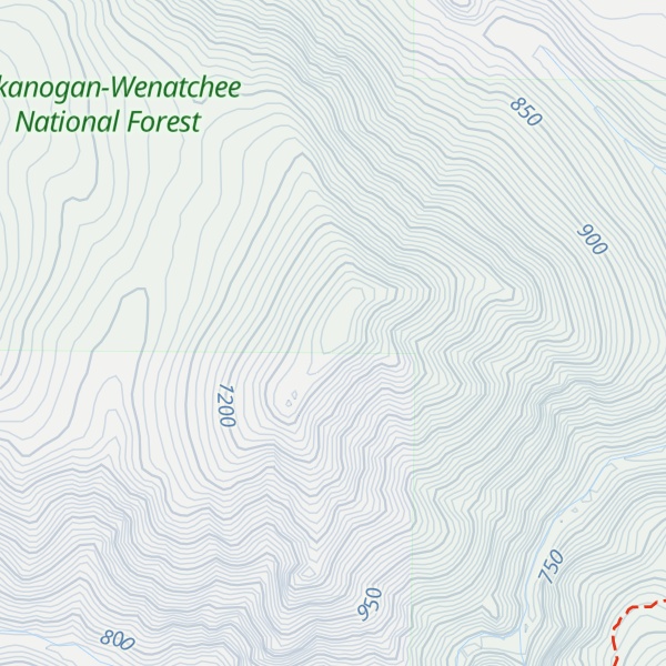 Map of Inductance Mtn