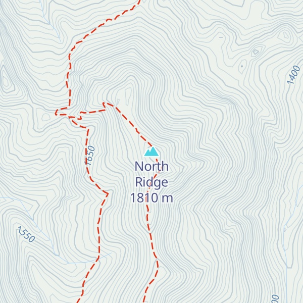 Map of North Ridge