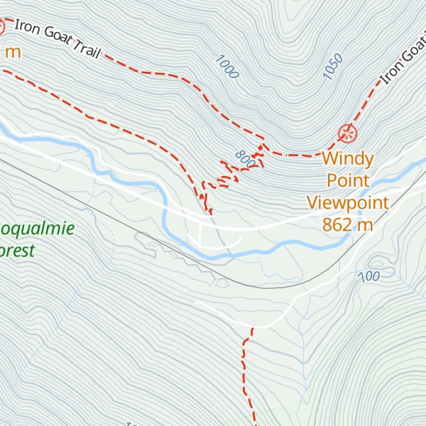 Map of Iron Goat Trail Interpretive Site