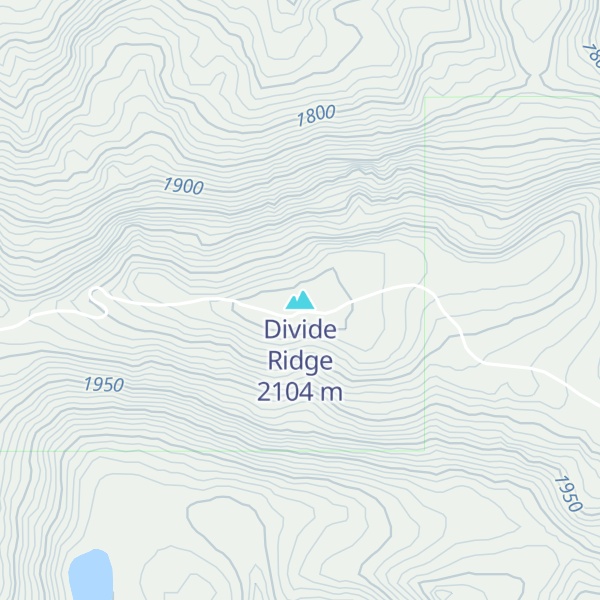 Map of Divide Ridge