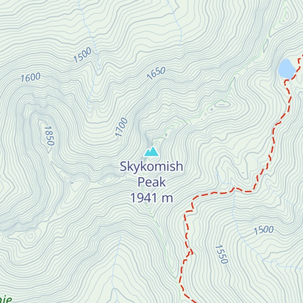 Map of Skykomish Peak