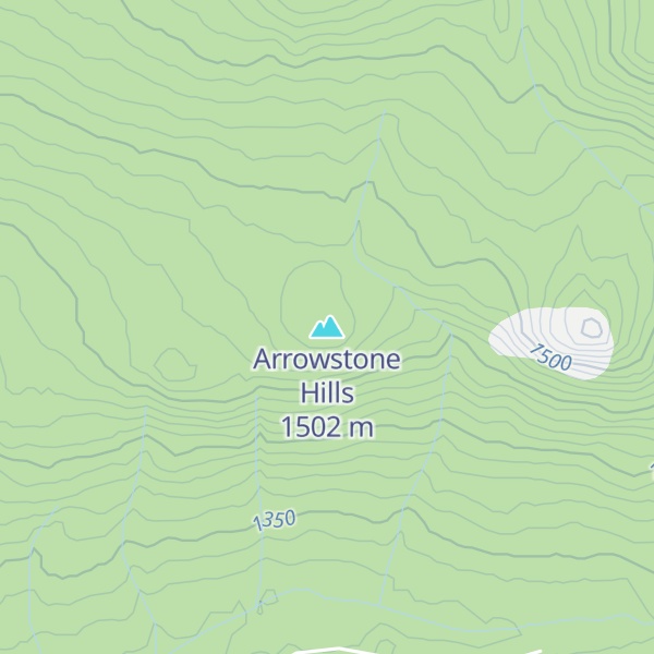 Map of Arrowstone Hills