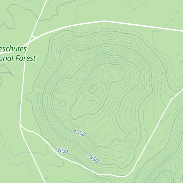 Map of Willow Butte