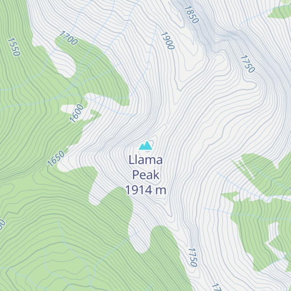 Map of Llama Peak