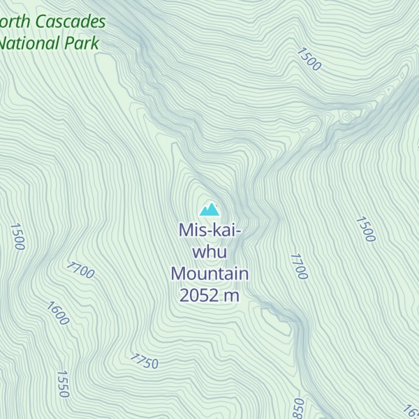 Map of Mis-kai-whu Mountain