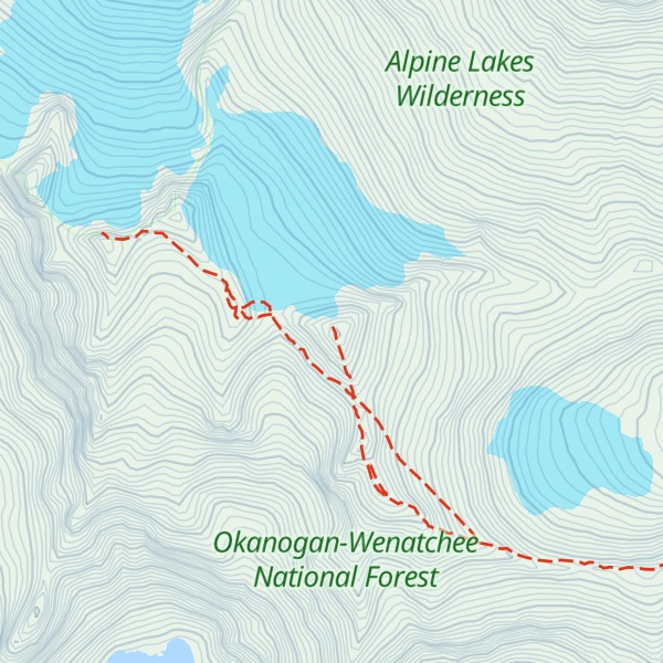 Map of Mount Daniel