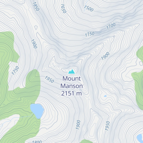 Map of Mount Manson