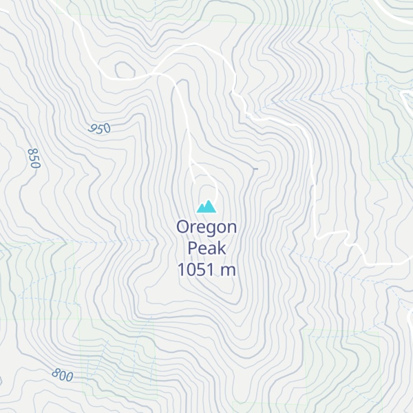 Map of Oregon Peak