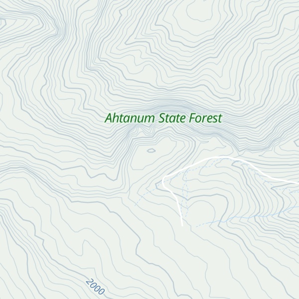 Map of Whites Ridge