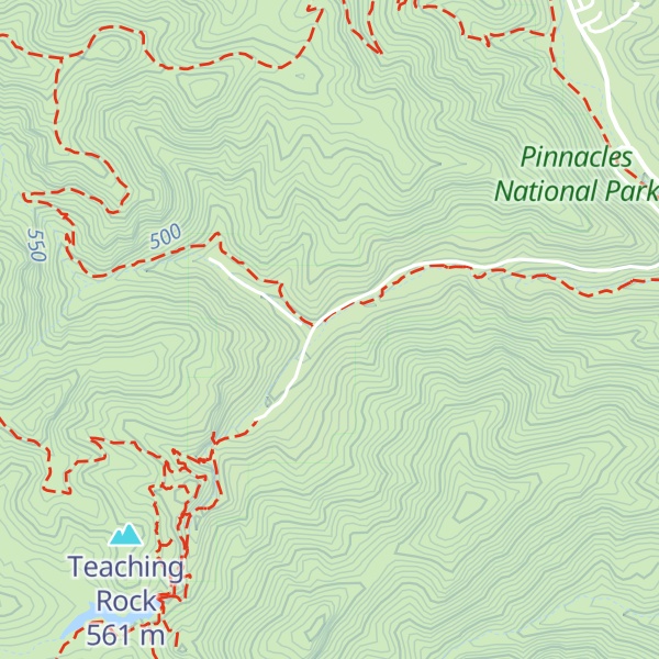 Map of Bear Gulch Nature Center