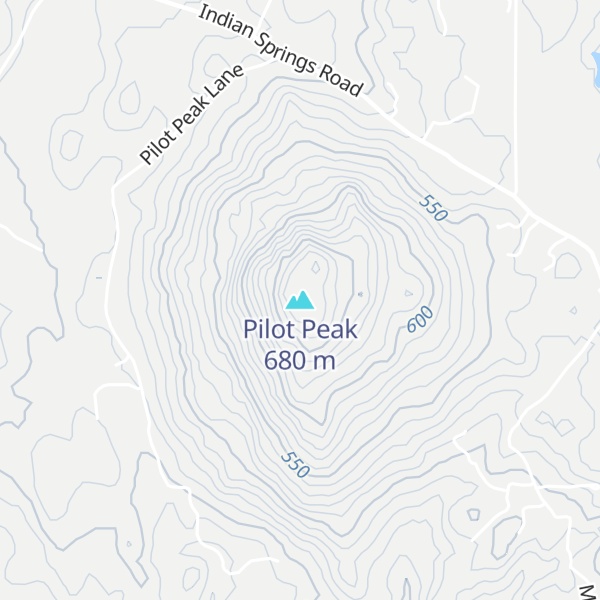 Map of Pilot Peak