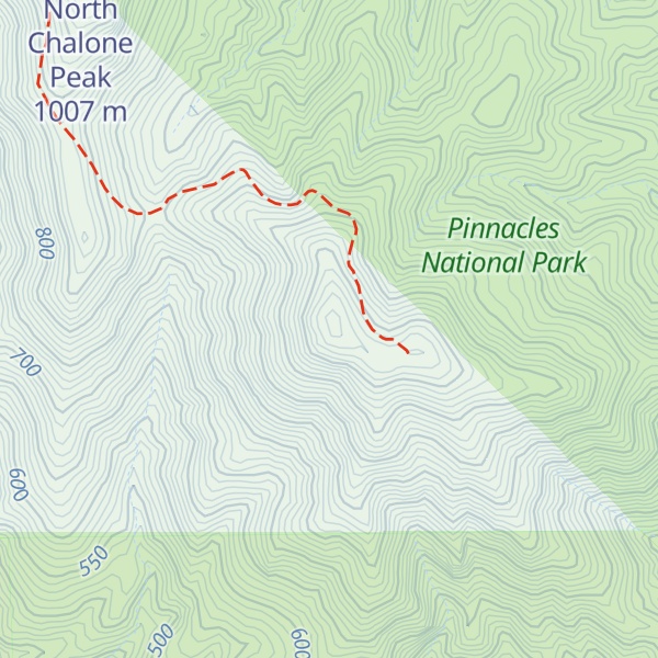 Map of South Chalone Peak