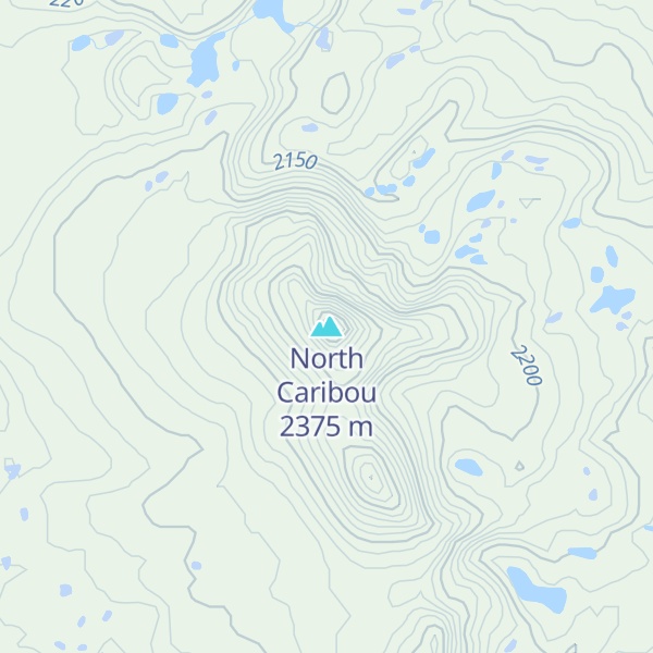 Map of North Caribou