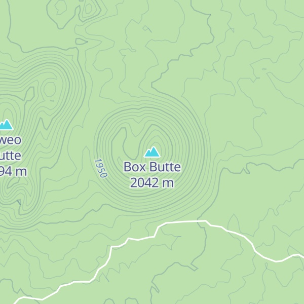 Map of Box Butte
