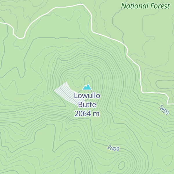 Map of Lowullo Butte