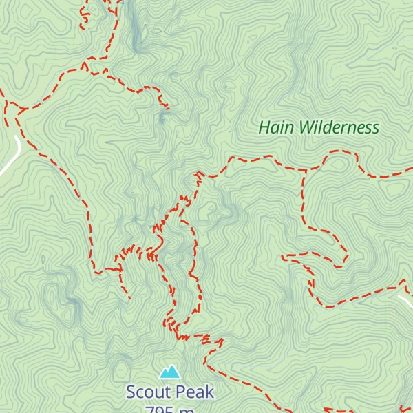 Map of Hawkins Peak