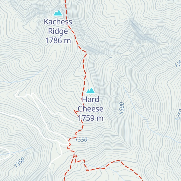Map of Hard Cheese