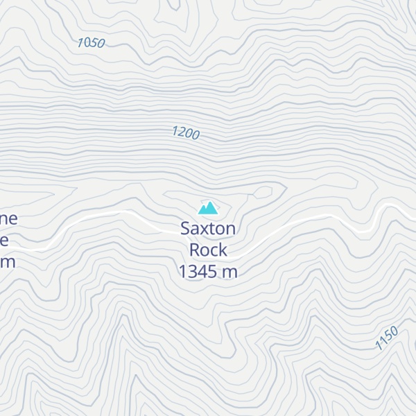 Map of Saxton Rock