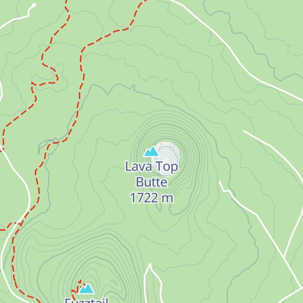 Map of Lava Top Butte