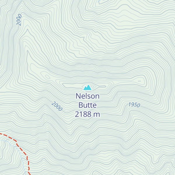 Map of Nelson Butte