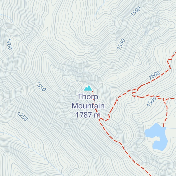 Map of Thorp Mountain