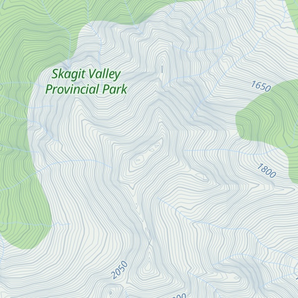 Map of Whitworth Peak