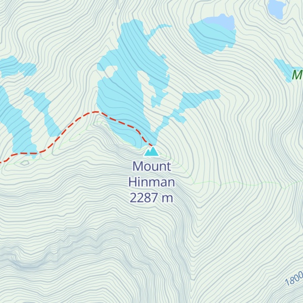 Map of Mount Hinman