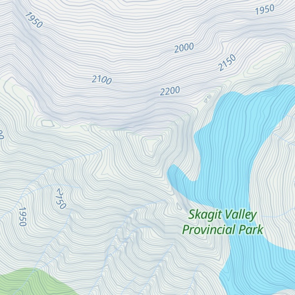 Map of Silvertip Mountain
