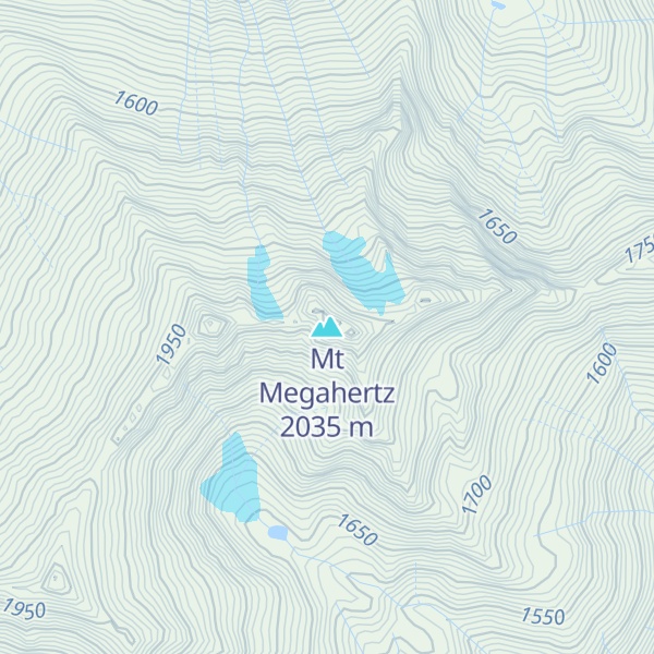 Map of Mt Megahertz