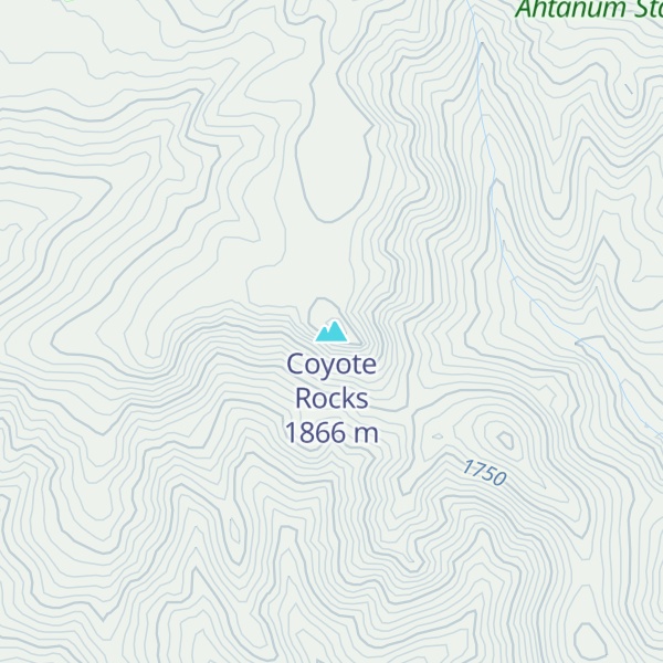Map of Coyote Rocks