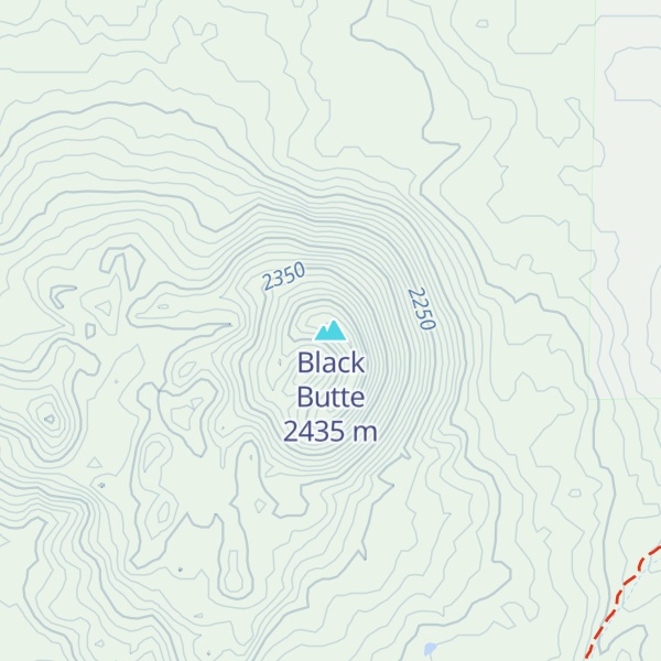 Map of Black Butte