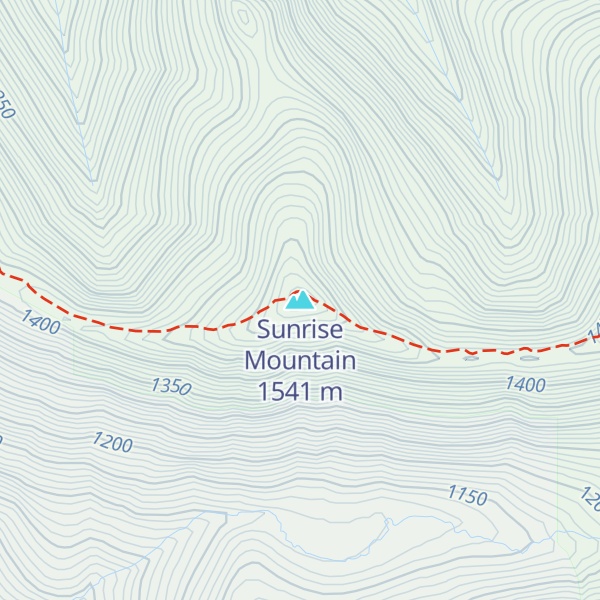 Map of Sunrise Mountain