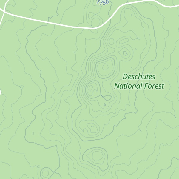 Map of Crater Buttes