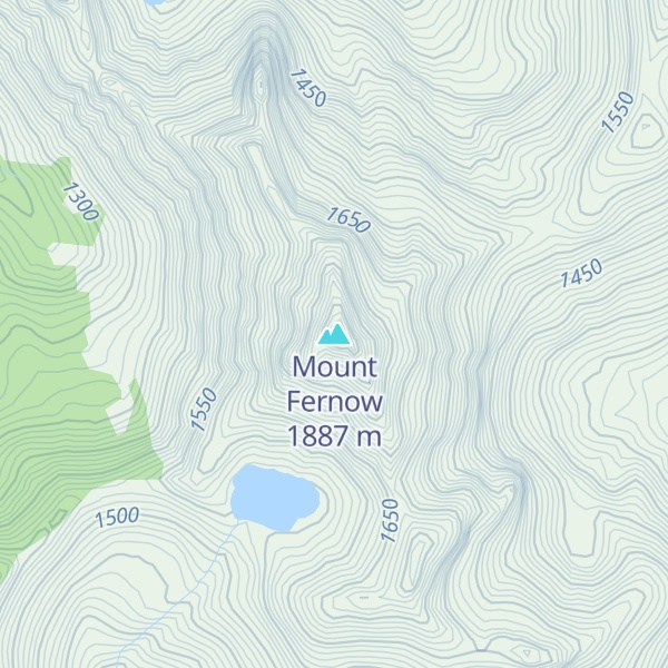 Map of Mount Fernow