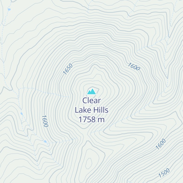 Map of Clear Lake Hills