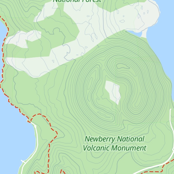 Map of Newberry Volcano