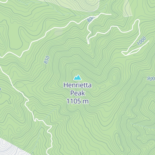 Map of Henrietta Peak