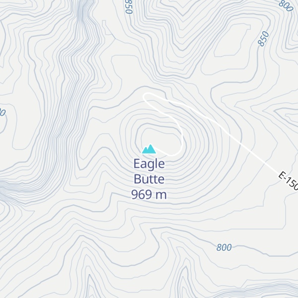Map of Eagle Butte