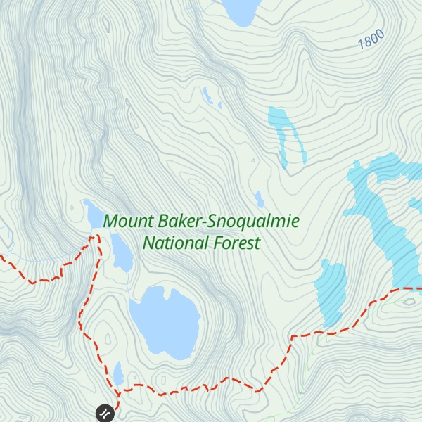 Map of Brown Sugar Peak
