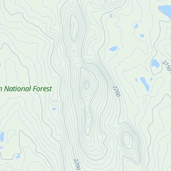 Map of Black Cinder Rock