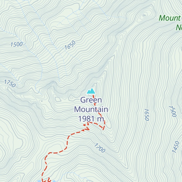 Map of Green Mountain