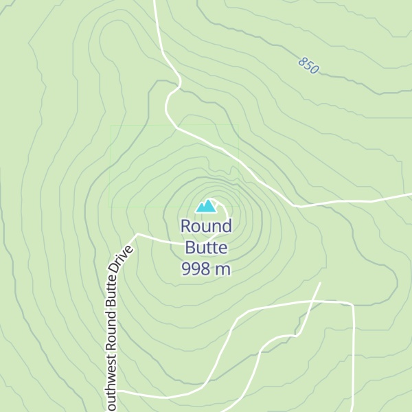Map of Round Butte