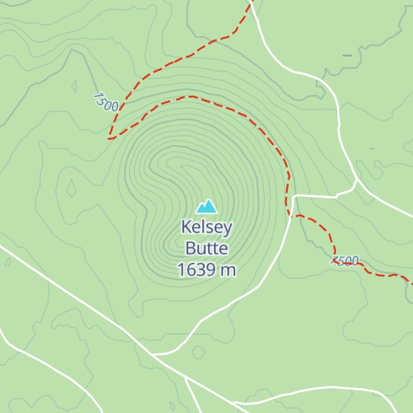 Map of Kelsey Butte