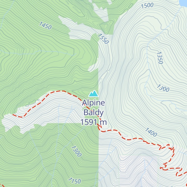 Map of Alpine Baldy