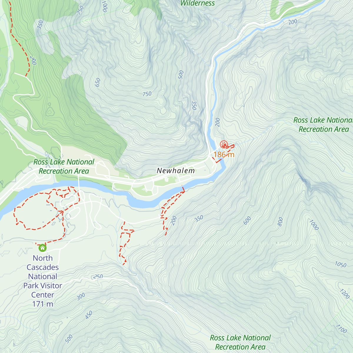 Skagit Information Center map