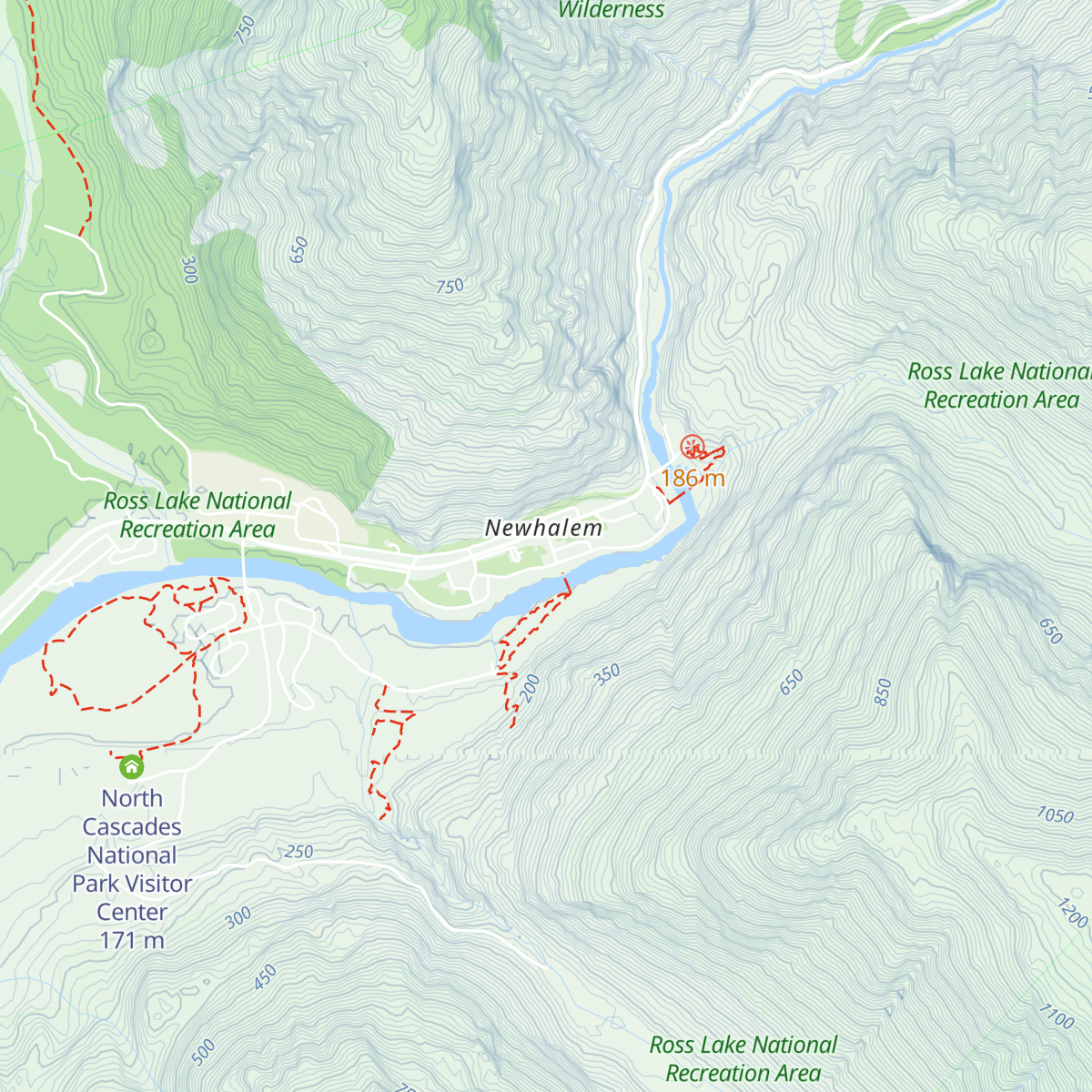 Skagit Information Center map