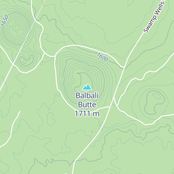 Map of Balbali Butte