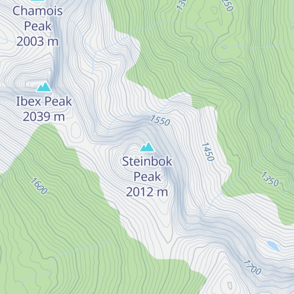 Map of Steinbok Peak
