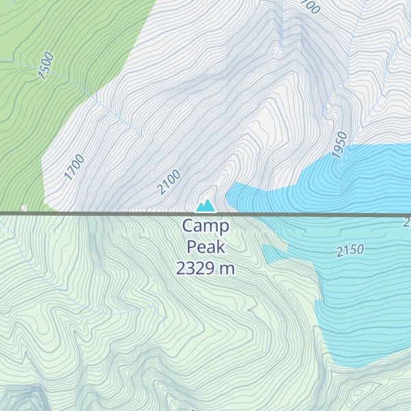 Map of Camp Peak